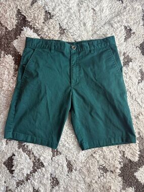 RVCA Men's Deep Teal Flat Front Shorts